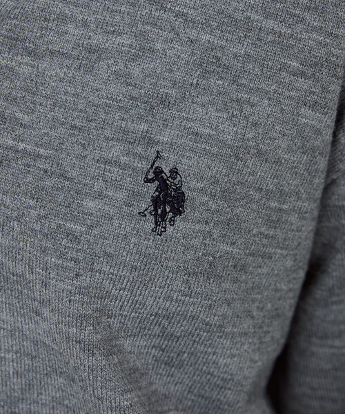U.S. POLO ASSN.(ユーエスポロアッスン)の「U.S. POLO ASSN. × PUBLUX/ユーエスポロアッスン 別注 スウェットライク ワンポイント刺繍 ハーフジップ ニット プルオーバー 限定展開(ニット/セーター・メンズ・チャコールグレー/ブラック/グレー/ネイビー・SMALL/LARGE/MEDIUM)」の20枚目の写真