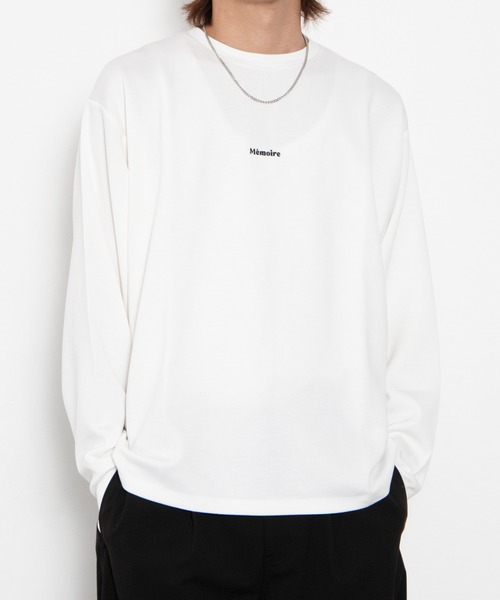 WEGO(ウィゴー)の「BROWNY/【26年秋冬新作】アクセ付きフォトグラフィックT(LS)(Tシャツ/カットソー・メンズ・ホワイト/ブラック・MEDIUM/LARGE)」の10枚目の写真