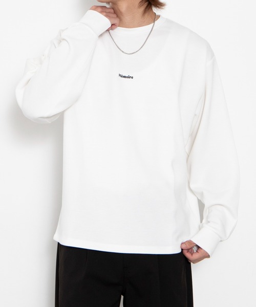 WEGO(ウィゴー)の「BROWNY/【26年秋冬新作】アクセ付きフォトグラフィックT(LS)(Tシャツ/カットソー・メンズ・ホワイト/ブラック・MEDIUM/LARGE)」の11枚目の写真