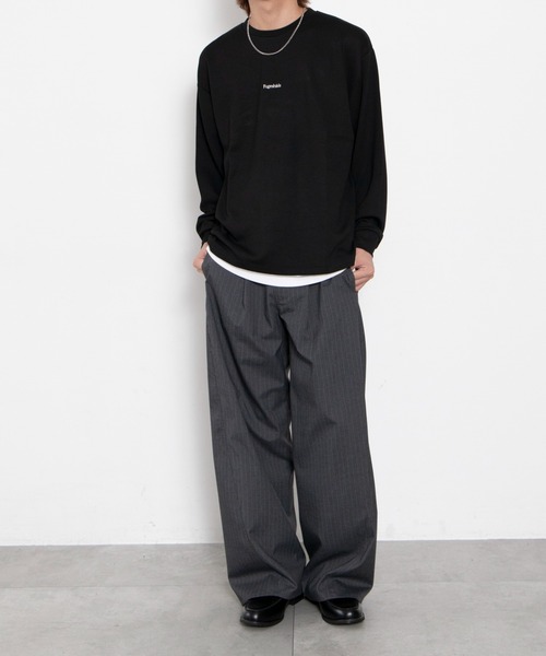 WEGO(ウィゴー)の「BROWNY/【26年秋冬新作】アクセ付きフォトグラフィックT(LS)(Tシャツ/カットソー・メンズ・ホワイト/ブラック・MEDIUM/LARGE)」の17枚目の写真