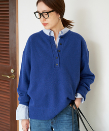 《シリーズあり/》PLAYFULウールカシミヤヘンリーネックプルオーバー
