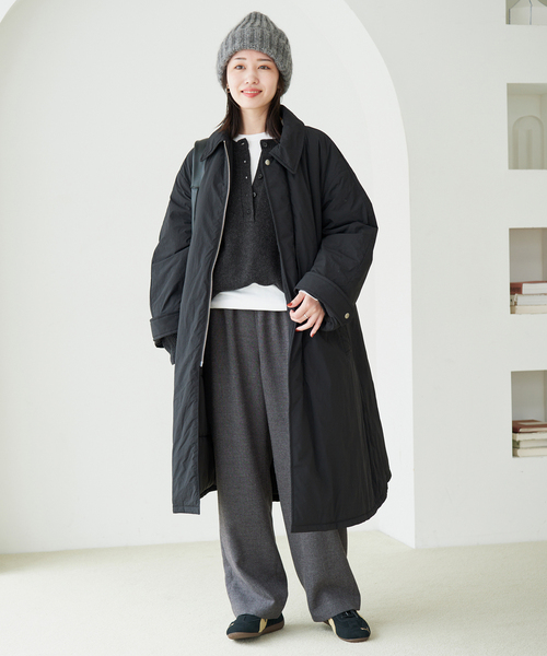 SLOBE IENA(スローブイエナ)の「《シリーズあり/》PLAYFULウールカシミヤヘンリーネックプルオーバー(ニット/セーター・レディース・チャコールグレー/ピンク/ブルー/アイボリー・FREE)」の12枚目の写真