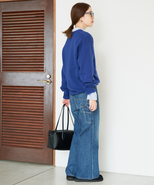 SLOBE IENA(スローブイエナ)の「《シリーズあり/》PLAYFULウールカシミヤヘンリーネックプルオーバー(ニット/セーター・レディース・チャコールグレー/ピンク/ブルー/アイボリー・FREE)」の21枚目の写真