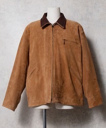 HOUSTON ヒューストン SUEDE ZIP WORK JACKET / ゴートスエード ジップ ワークジャケット