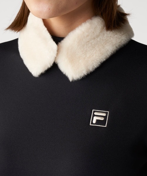 FILA GOLF(フィラゴルフ )の「【FILA GOLF/フィラゴルフ】レディースボア付きワンピース ゴルフ(ワンピース・レディース・ブラック/オフホワイト・LARGE/X-LARGE/MEDIUM)」の13枚目の写真
