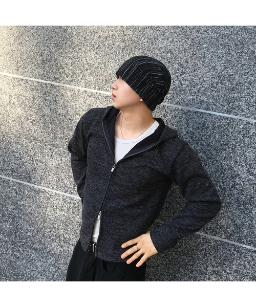 SENTAIR（センテア）の「リブジップアップパーカー_5色（パーカー・メンズ・チャコール/ブラウン/ブラック/ライトグレー・MEDIUM/LARGE）」の3枚目の写真