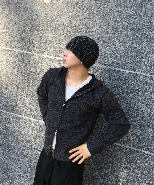 SENTAIR（センテア）の「リブジップアップパーカー_5色（パーカー・メンズ・チャコール/ブラウン/ブラック/ライトグレー・MEDIUM/LARGE）」の6枚目の写真