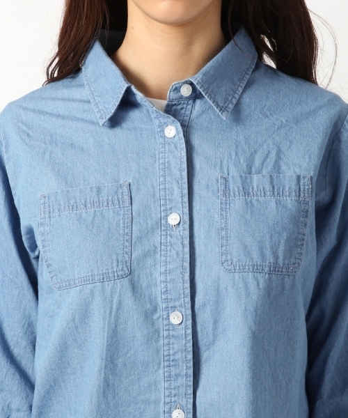 Heather（ヘザー）の「サファリショートシャツ7分袖　720846（シャツ/ブラウス・レディース・カーキ/ブルー/ベージュ系その他・FREE）」の7枚目の写真