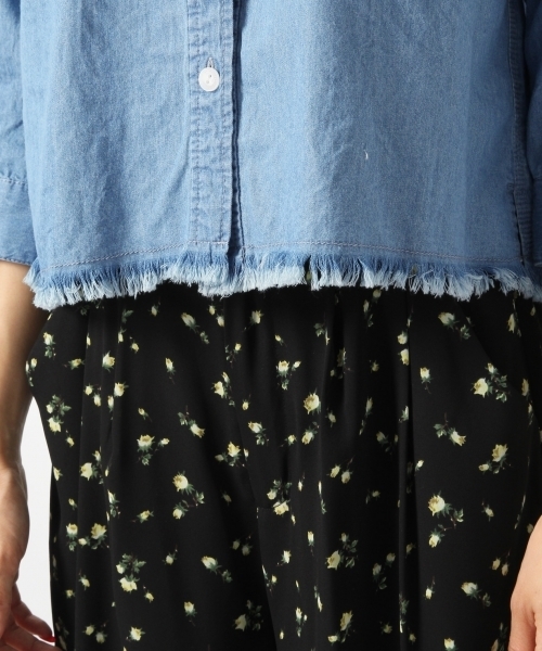 Heather（ヘザー）の「サファリショートシャツ7分袖　720846（シャツ/ブラウス・レディース・カーキ/ブルー/ベージュ系その他・FREE）」の9枚目の写真