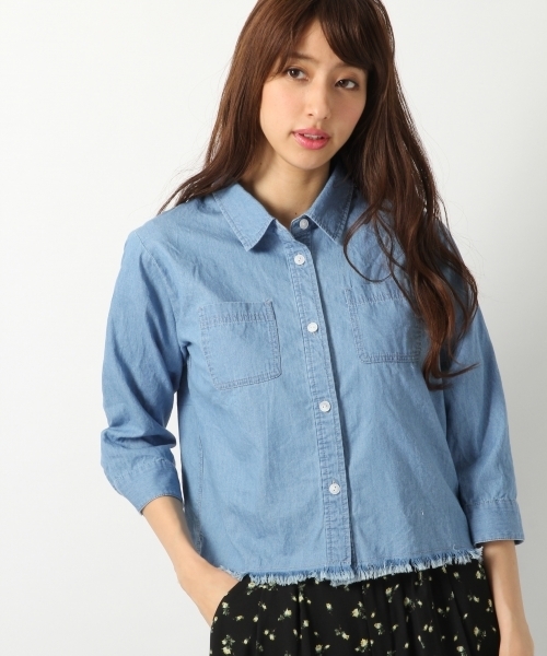 Heather（ヘザー）の「サファリショートシャツ7分袖　720846（シャツ/ブラウス・レディース・カーキ/ブルー/ベージュ系その他・FREE）」の11枚目の写真