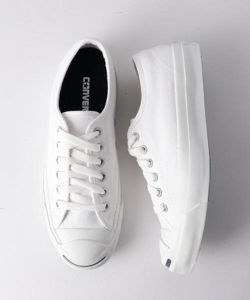 CONVERSE（コンバース）の「CONVERSE ジャックパーセル（スニーカー・レディース・ホワイト/ブラック・23cm/23.5cm/24cm/24.5cm）」の2枚目の写真