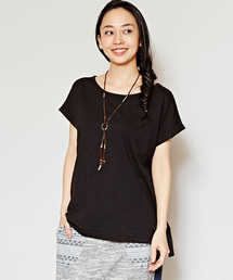 チャイハネ | 【チャイハネ】yul スラブコットンTシャツ(Tシャツ/カットソー)