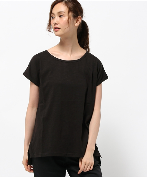 チャイハネ（チャイハネ）の「【チャイハネ】yul スラブコットンTシャツ（Tシャツ/カットソー・レディース・ホワイト/ブラック/カーキ/オレンジ/ブルー/ターコイズブルー/ネイビー/ライム/レッド・FREE）」の15枚目の写真