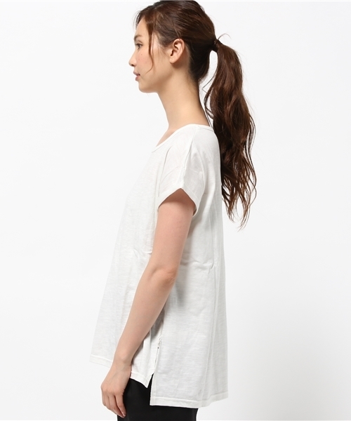 チャイハネ（チャイハネ）の「【チャイハネ】yul スラブコットンTシャツ（Tシャツ/カットソー・レディース・ホワイト/ブラック/カーキ/オレンジ/ブルー/ターコイズブルー/ネイビー/ライム/レッド・FREE）」の17枚目の写真