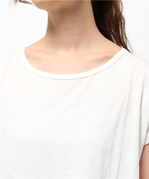 チャイハネ（チャイハネ）の「【チャイハネ】yul スラブコットンTシャツ（Tシャツ/カットソー・レディース・ホワイト/ブラック/カーキ/オレンジ/ブルー/ターコイズブルー/ネイビー/ライム/レッド・FREE）」の19枚目の写真