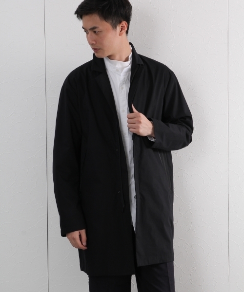 GLOBAL WORK(グローバルワーク)の「ライトチェスターコート/724175 (チェスターコート・メンズ・ネイビー/ブラック・MEDIUM/SMALL/LARGE/X-LARGE)」の2枚目の写真