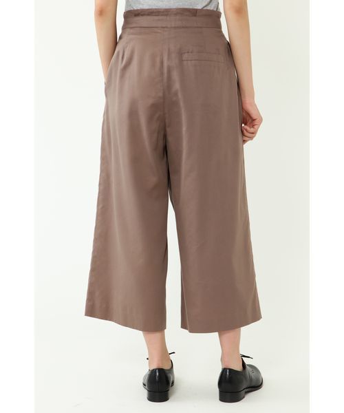human woman(ヒューマンウーマン)の「キュプラコットンツイルワイドパンツ(その他パンツ・レディース・ネイビー/ブラウン・SMALL/MEDIUM)」の5枚目の写真