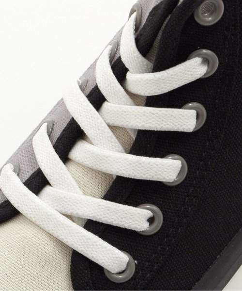 Ampersand(アンパサンド)の「トドラークレイジー配色ハイカットスニーカー(スニーカー・キッズ・ストライプ/ネイビー/ブラック・20/18/21/17/16/19)」の12枚目の写真