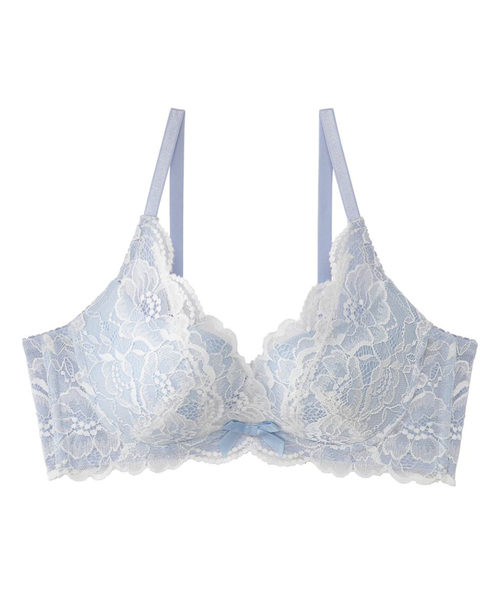 aimerfeel（エメフィール）の「カシュクールレース脇高ブラ(R) 単品ブラジャー（ブラジャー・レディース・オフホワイト/ボルドー/ブラック/パープル/ピンク/チャコールグレー/マジェンタ/ネイビー/ブラウン/サックスブルー/ダークネイビー/サーモンピンク/ナチュラル/グレイッシュブルー/桜/バーガンディー/アクア/エメラルドブルー/コーラル/バイオレット/セージグリーン/オレンジ/プラム/ライトピンク/ライトグリーン/イエロー/ブルー/ダークパープル/ホワイト/ベビーピンク/シルバーグレー/スモークピンク/ライラック/クリアグリーン/レモンイエロー/ターコイズブルー/ダークグリーン系/ワイン/ピンクベージュ/ライトパープル/サファリグリーン/ラベンダー/カーキ/ロイヤルブルー/シルバー/ブラックミックス/ブルー系その他/ピンク系その他/パープル系その他/シャーベット/パープル系その他2/サックスブルー系/杢グレー/ピンク系1・B65/E65/C75/C65/D65/B75/B70/D75/C70/E75/D70/E70/E80/B80/C80/D80/A65/A70/A75）」の18枚目の写真