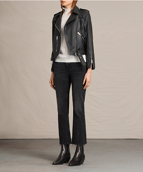 ALLSAINTS（オールセインツ）の「【本日セール終了】TASSEL BALFERN（ライダースジャケット・レディース・ブラック・6/4/8/2）」の5枚目の写真