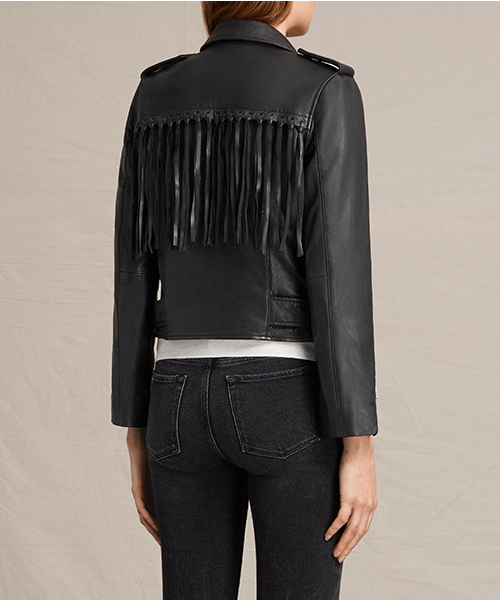 ALLSAINTS（オールセインツ）の「【本日セール終了】TASSEL BALFERN（ライダースジャケット・レディース・ブラック・6/4/8/2）」の7枚目の写真