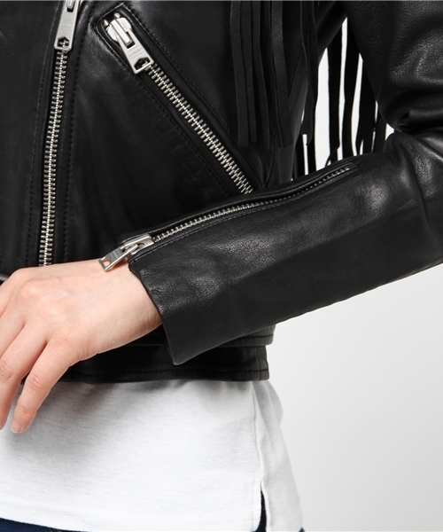 ALLSAINTS（オールセインツ）の「【本日セール終了】TASSEL BALFERN（ライダースジャケット・レディース・ブラック・6/4/8/2）」の14枚目の写真