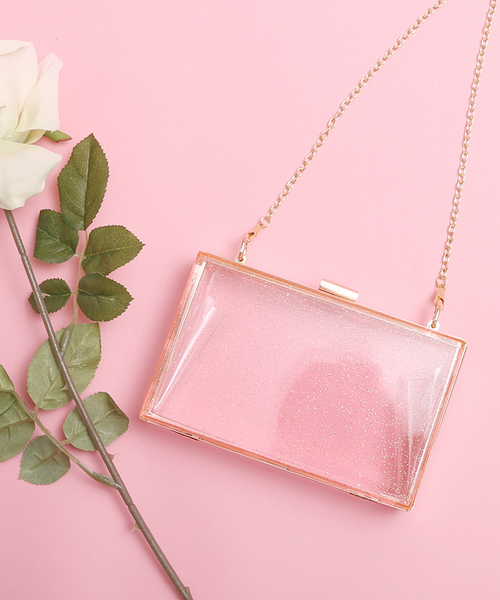 WC（ダブル シー）の「WC/アクリルチェ－ンバッグ（ショルダーバッグ・レディース・ホワイト/ブルー/ホワイト系その他/ピンク・FREE）」の3枚目の写真