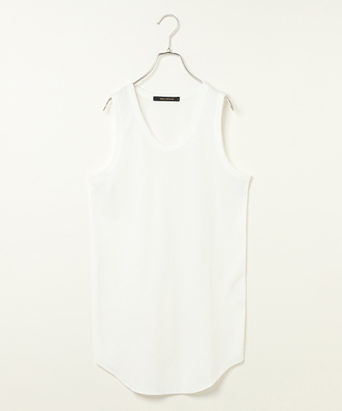 VENCEEXCHANGE(ヴァンスエクスチェンジ)の「ワッフルロング丈タンクトップ (タンクトップ・メンズ・コーラル/オフホワイト/ブラック/ピンク/ベージュ/ホワイト・LARGE/MEDIUM)」の1枚目の写真