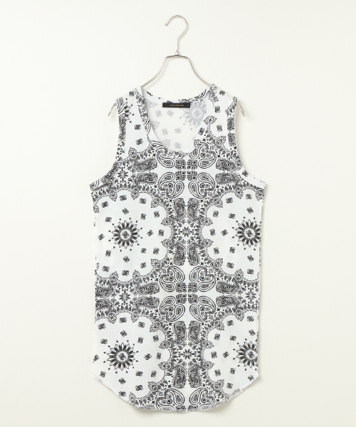 VENCEEXCHANGE(ヴァンスエクスチェンジ)の「ワッフルロング丈タンクトップ (タンクトップ・メンズ・コーラル/オフホワイト/ブラック/ピンク/ベージュ/ホワイト・LARGE/MEDIUM)」の6枚目の写真