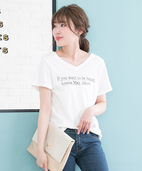 Newlyme（ニューリーミー）の「選べる柄プリントＴシャツ（Tシャツ/カットソー・レディース・ピンク系その他/オフホワイト/ブラック/サックスブルー/ブラック系その他/グレー系その他2/ブラック系その他5/ブラック系その他2/グレー系その他/ホワイト系その他4/グレー/ブラック系その他3/ピンク/ホワイト系その他/ホワイト系その他3/ブラック系その他4/ホワイト系その他2/ホワイト系その他5/グレー系その他3/ホワイト系その他7/ホワイト系その他6/ブラック系その他6/その他/その他1/その他2/その他3/グレー系その他4/グレー系その他5/その他5/その他4・LARGE/MEDIUM）」の2枚目の写真