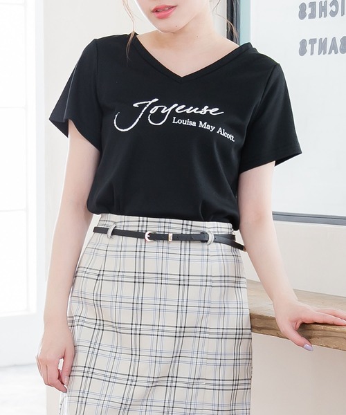 Newlyme（ニューリーミー）の「選べる柄プリントＴシャツ（Tシャツ/カットソー・レディース・ピンク系その他/オフホワイト/ブラック/サックスブルー/ブラック系その他/グレー系その他2/ブラック系その他5/ブラック系その他2/グレー系その他/ホワイト系その他4/グレー/ブラック系その他3/ピンク/ホワイト系その他/ホワイト系その他3/ブラック系その他4/ホワイト系その他2/ホワイト系その他5/グレー系その他3/ホワイト系その他7/ホワイト系その他6/ブラック系その他6/その他/その他1/その他2/その他3/グレー系その他4/グレー系その他5/その他5/その他4・LARGE/MEDIUM）」の11枚目の写真