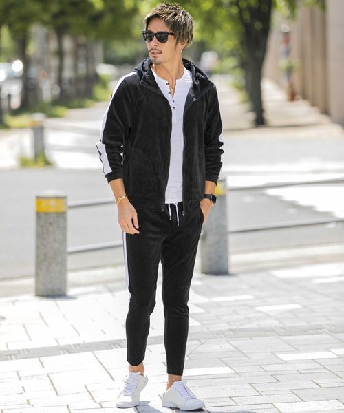 A.S.M（エーエスエム）の「タックジャガードヘンリーネックT（Tシャツ/カットソー・メンズ・グレー/ブルー/ブラック/カーキ/オフホワイト/ネイビー・48/50/52）」の7枚目の写真