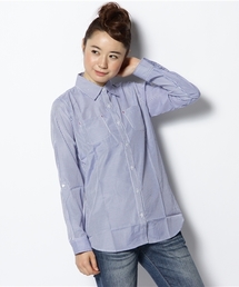 WEGO | ロールUPストライプシャツ(シャツ/ブラウス)
