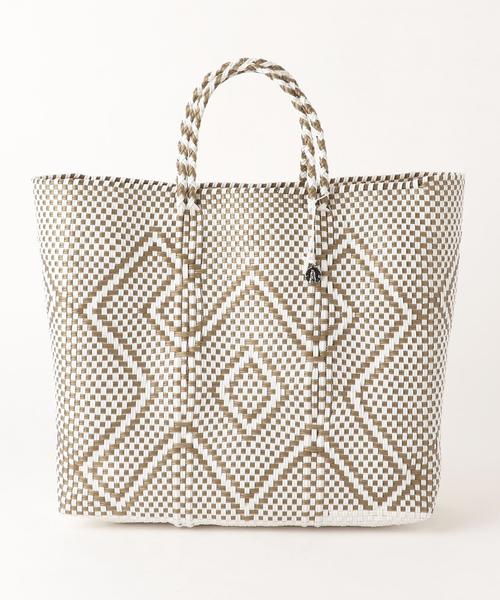 BEAUTY&YOUTH UNITED ARROWS(ビューティーアンドユースユナイテッドアローズ)の「<OJODEMEX>かごトート M(かごバッグ・レディース・ゴールド/ブラック・FREE)」の1枚目の写真