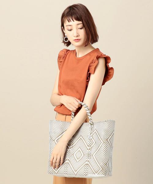 BEAUTY&YOUTH UNITED ARROWS(ビューティーアンドユースユナイテッドアローズ)の「<OJODEMEX>かごトート M(かごバッグ・レディース・ゴールド/ブラック・FREE)」の12枚目の写真