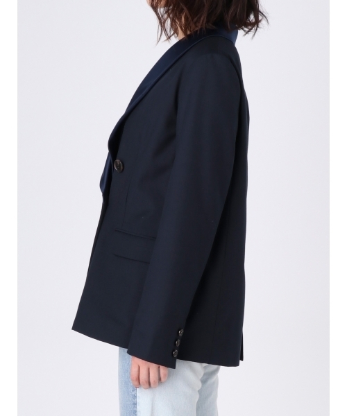 Ungrid(アングリッド)の「サテンカラーテーラードジャケット(テーラードジャケット・レディース・ネイビー・SMALL/MEDIUM)」の5枚目の写真