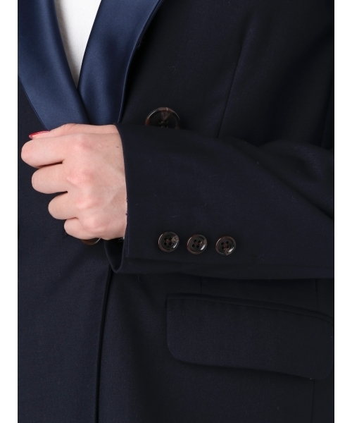 Ungrid(アングリッド)の「サテンカラーテーラードジャケット(テーラードジャケット・レディース・ネイビー・SMALL/MEDIUM)」の9枚目の写真