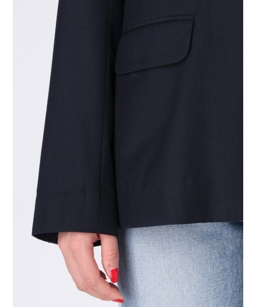 Ungrid(アングリッド)の「サテンカラーテーラードジャケット(テーラードジャケット・レディース・ネイビー・SMALL/MEDIUM)」の11枚目の写真