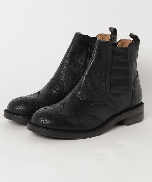 YOSUKE（ヨースケ）の「「YOSUKE/ヨースケ」日本製本革サイドゴアショートブーツ（ブーツ・レディース・ブラック/ブラウン/キャメル/レッド/マルチ/ブラック系その他/ブラウン系その他・23/24/22.5/24.5/23.5/25/25.5）」の3枚目の写真