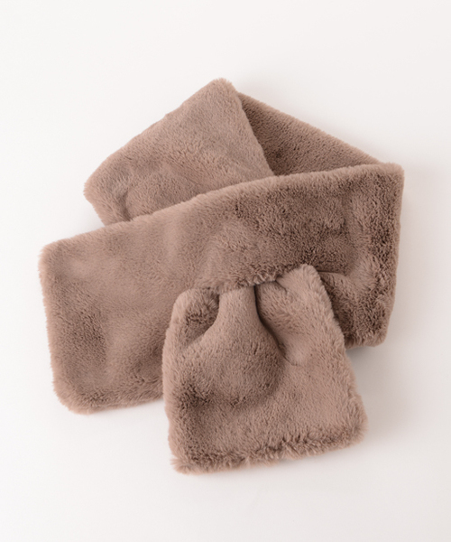 CIAOPANIC TYPY（チャオパニックティピー）の「フェイクファーティペット（ストール/ショール・レディース・ブラック/ブラウン/ベージュ・FREE）」の4枚目の写真