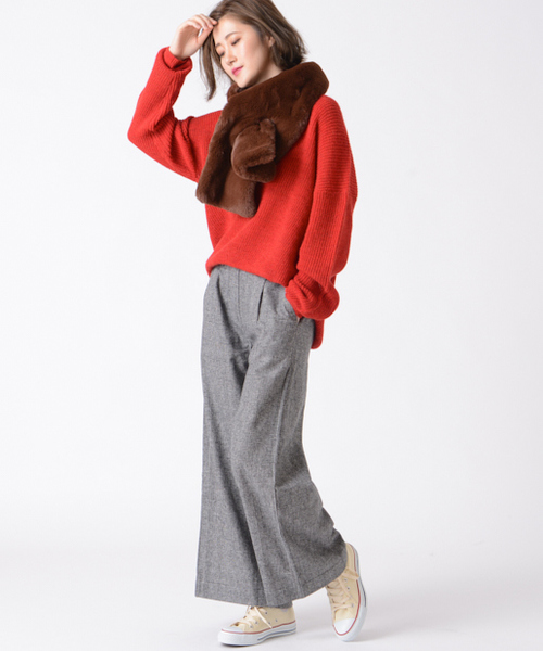 CIAOPANIC TYPY（チャオパニックティピー）の「フェイクファーティペット（ストール/ショール・レディース・ブラック/ブラウン/ベージュ・FREE）」の7枚目の写真