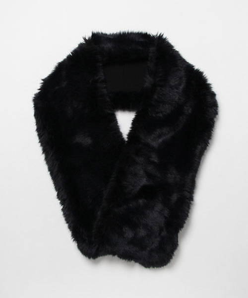 CLANE（クラネ）の「FUR MUFFLER（マフラー・レディース・ブラック/グレー・FREE）」の10枚目の写真