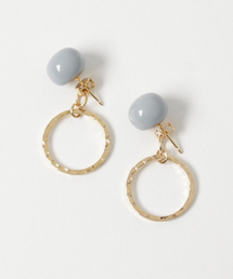 【kodemari】beads×circle ピアス
