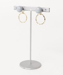 【kodemari】beads×circle　ピアス