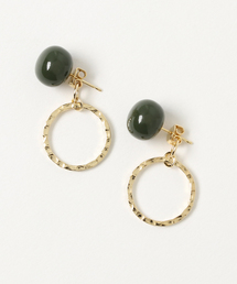【kodemari】beads×circle　ピアス