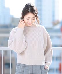 BEAUTY&YOUTH UNITED ARROWS | BY ハミルトンウールアゼショートクルーネックニット(ニット/セーター)