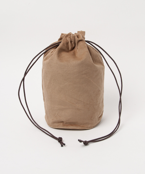 MERLOT（メルロー）の「コーデュロイ巾着バッグ2446（ハンドバッグ・レディース・ブラック/ベージュ/ピンク・FREE）」の9枚目の写真