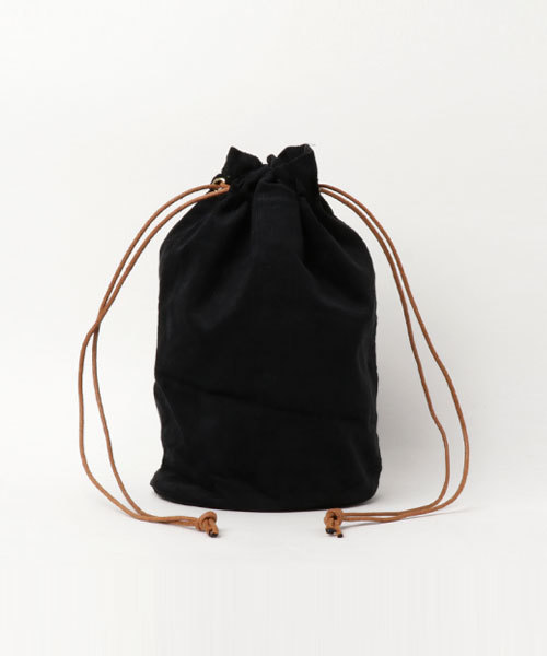 MERLOT（メルロー）の「コーデュロイ巾着バッグ2446（ハンドバッグ・レディース・ブラック/ベージュ/ピンク・FREE）」の6枚目の写真