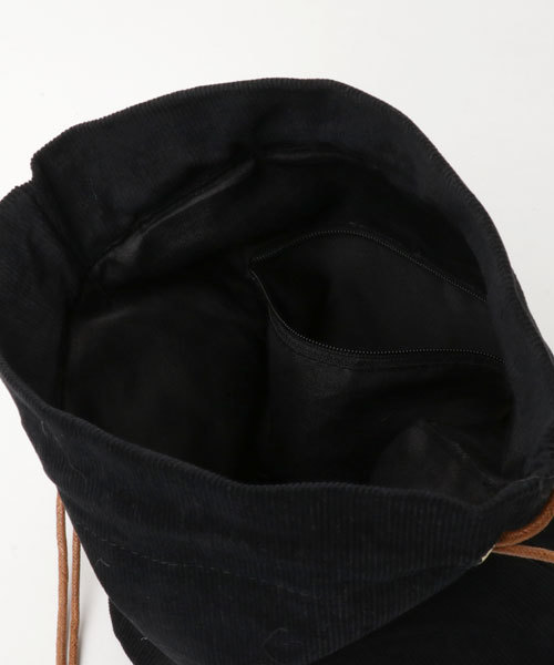 MERLOT（メルロー）の「コーデュロイ巾着バッグ2446（ハンドバッグ・レディース・ブラック/ベージュ/ピンク・FREE）」の10枚目の写真