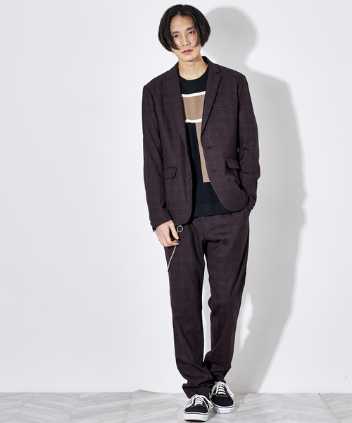 STUDIOUS(ステュディオス)の「T/Wチェックストレートパンツ(スラックス・メンズ・ブラック/ブラウン・1/2/3)」の12枚目の写真